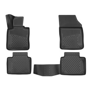 Volvo V90 Floor Mats - Omac - Rubber TPE - Black (2018 - 2021)